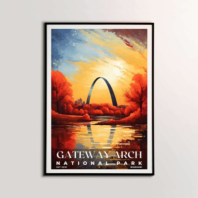 Gateway Arch National Park Poster, Travel Art, Office Poster, Home Decor | S6 - image2